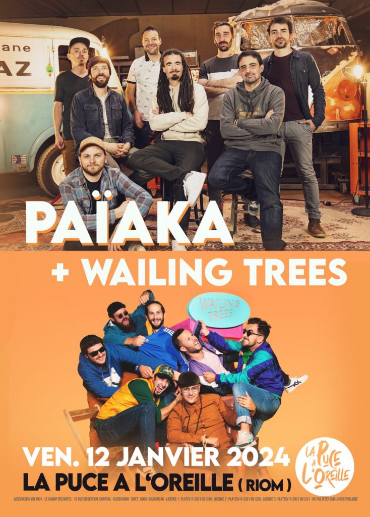 Concert : Païaka + Wailing Trees