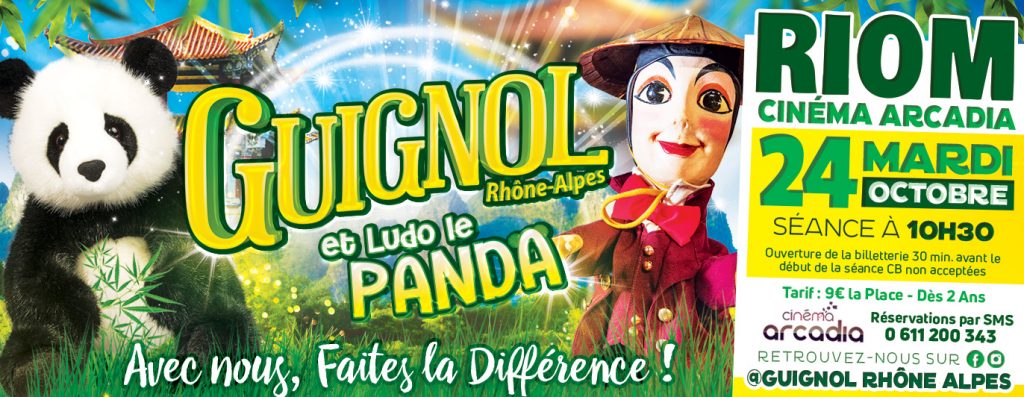 Spectacle : Guignol Rhône Alpes et ludo l’adorable panda