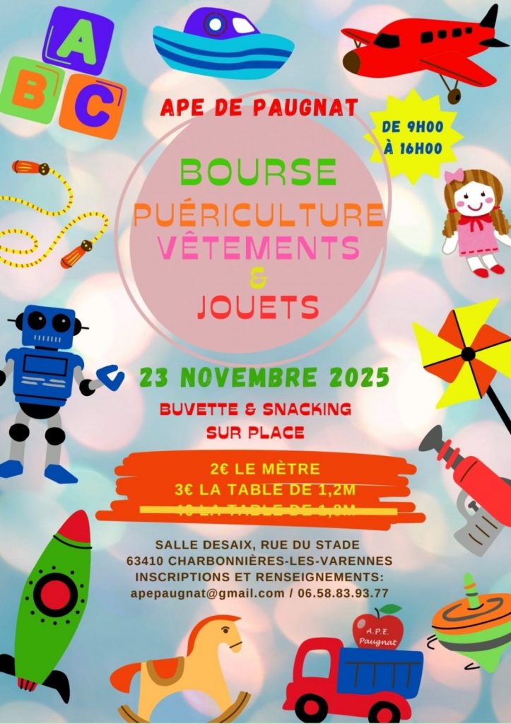 Bourse aux jouets et puériculture