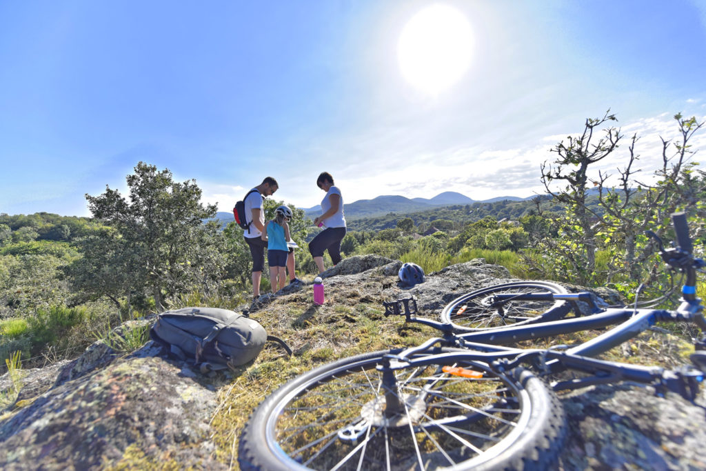 Mountain biking in Volvic