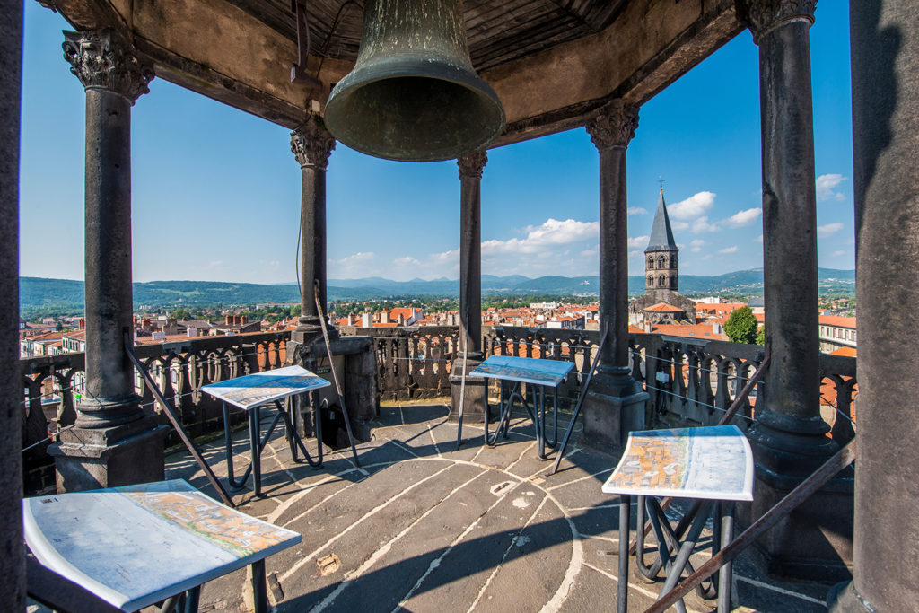 View from the clocktower in Riom