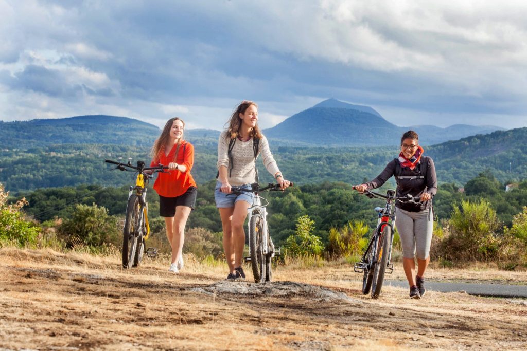 Mountain biking in Volvic