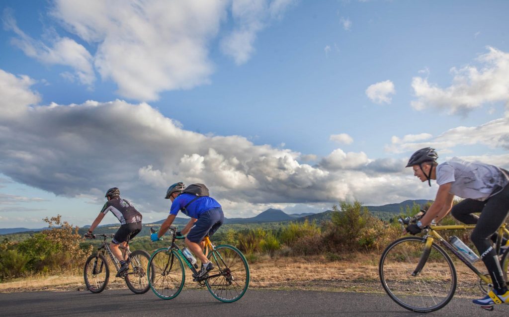 Mountain biking in Volvic