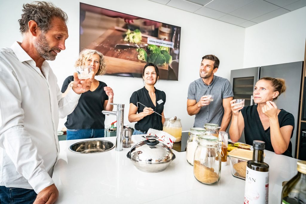 Cooking at Aïga resort thermal complex in Châtel-Guyon