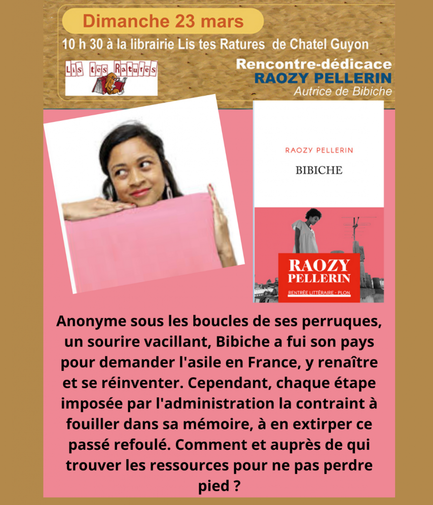 Rencontre dédicace avec Raozy Pellerin