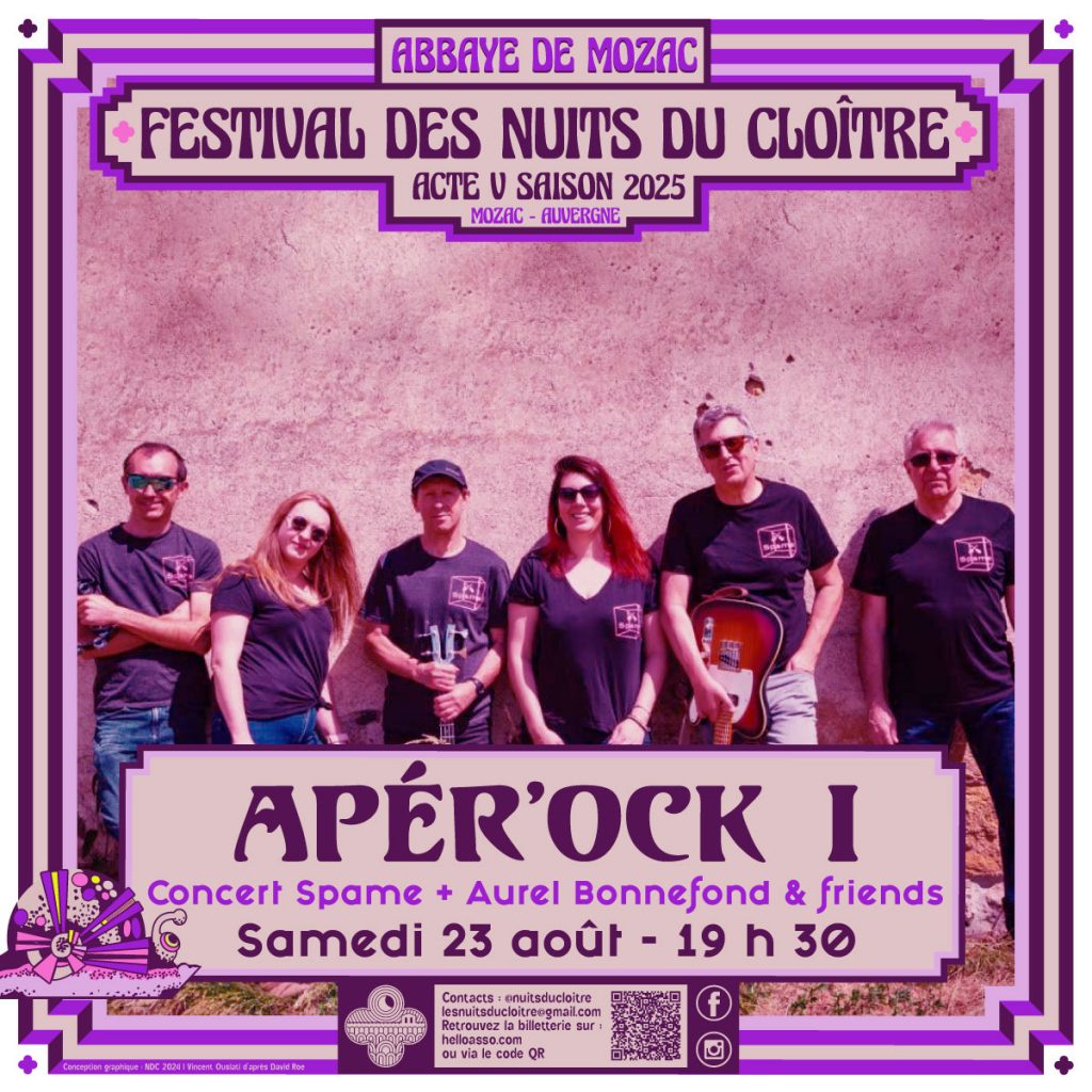 Apé’Rock I – Festival Les Nuits du cloître – abbaye de Mozac