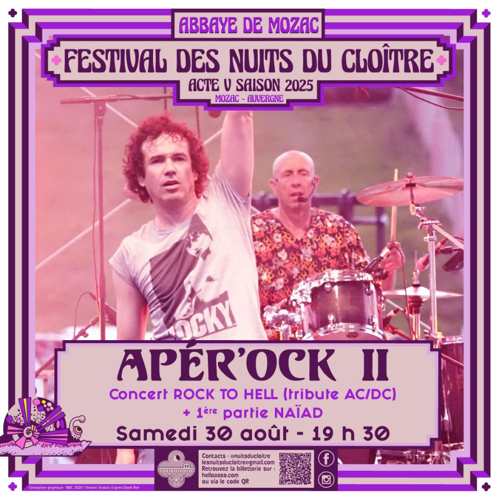 Apé’Rock II – Festival Les Nuits du cloître – abbaye de Mozac