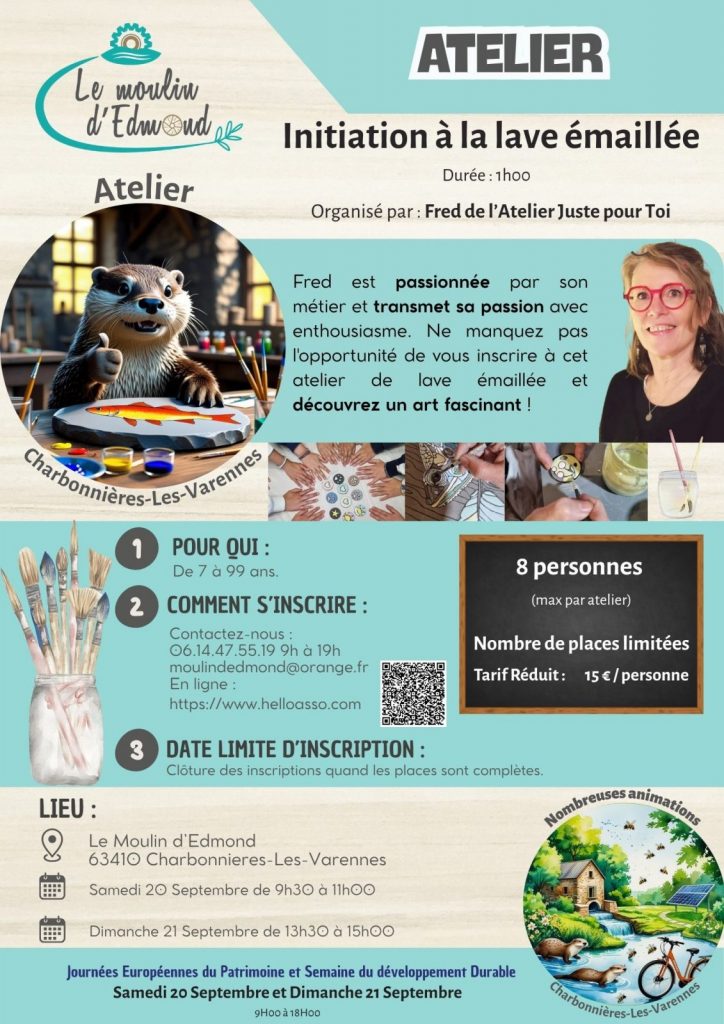 Initiation à la lave émaillée – Le moulin d’Edmond en fête