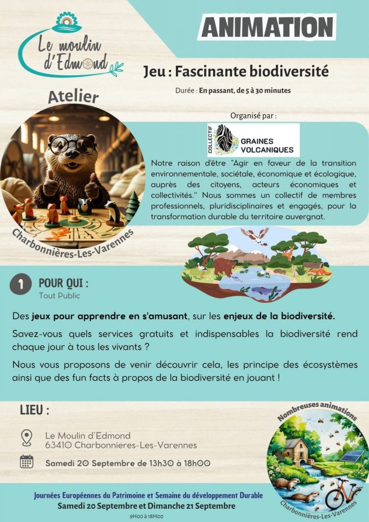 Jeu Fascinante Biodiversité