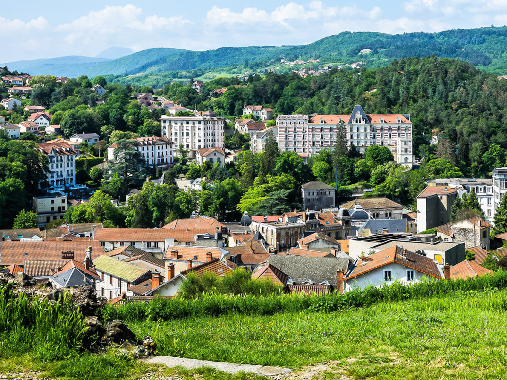 Vue depuis le calvaire à Châtel-Guyon