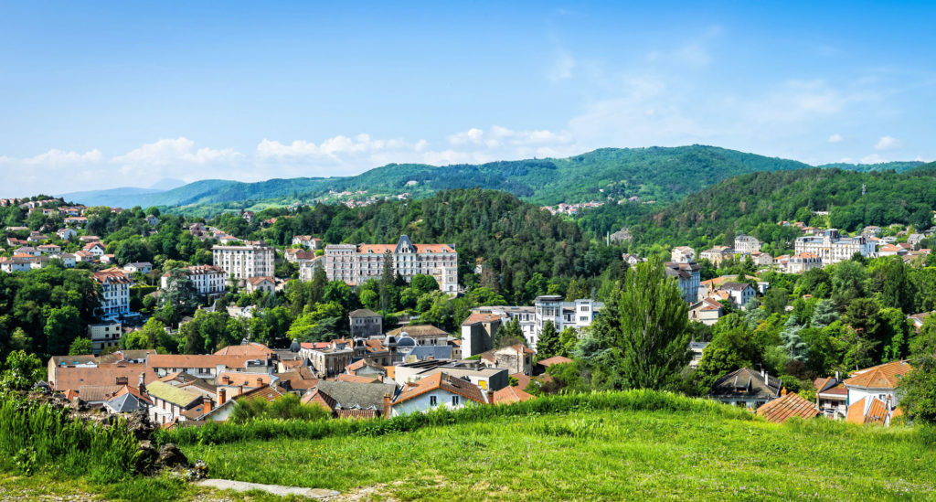 Vue depuis le calvaire à Châtel-Guyon