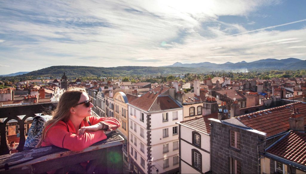 Vue sur Riom depuis la Tour de l'horloge