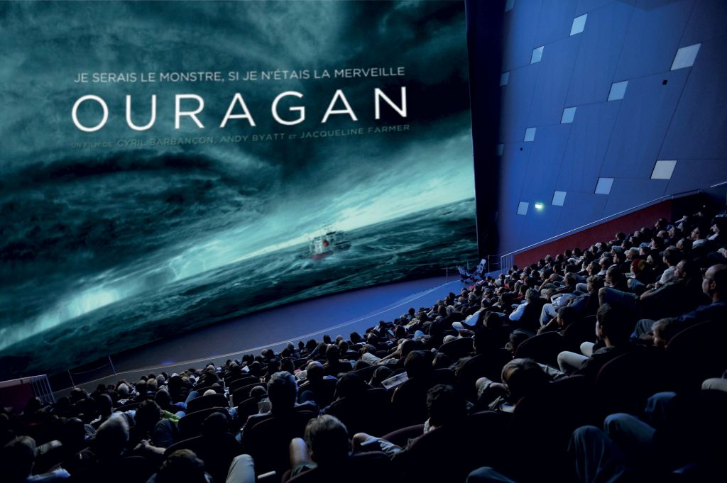 Film Ouragan au Parc Vulcania à Saint-Ours-les-Roches