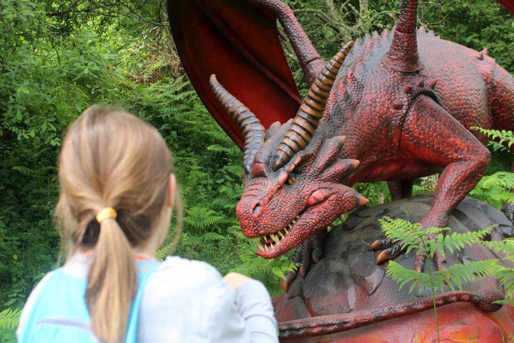 Dragon au Parc Vulcania à Saint-Ours-les-Roches
