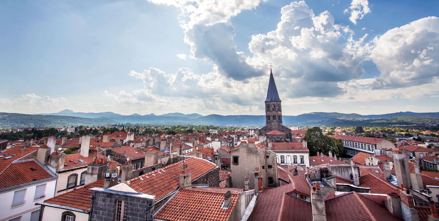 Vue sur Riom depuis la Tour de l'horloge