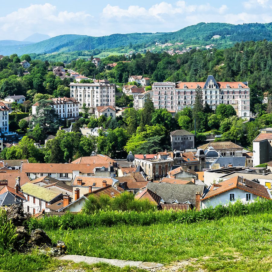 Vue depuis le calvaire à Châtel-Guyon