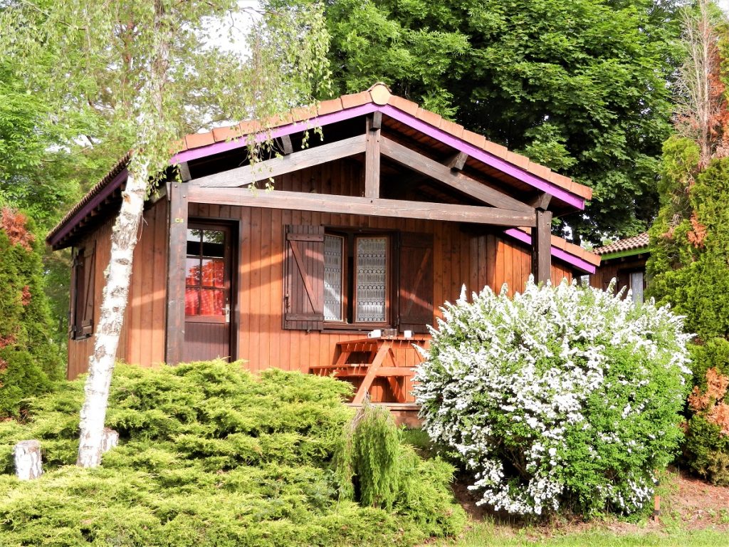 Camping du Colombier chalet bois