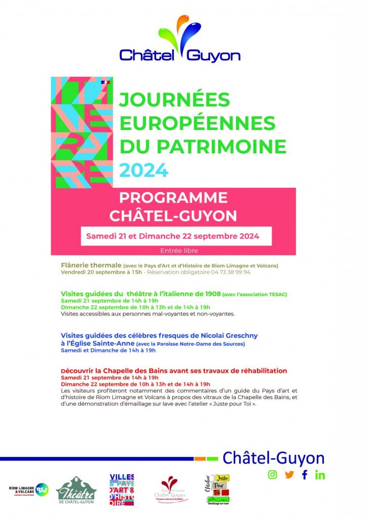 Journées Européennes du Patrimoine à Châtel-Guyon