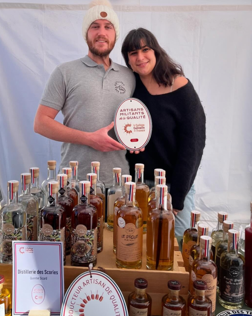 Quentin et Sophie de la distillerie des scories
