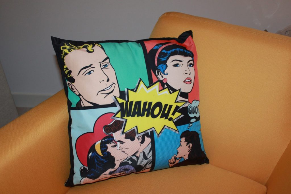 Hippolits-meublé Chatel Guyon-Aronde-détail coussin.JPG