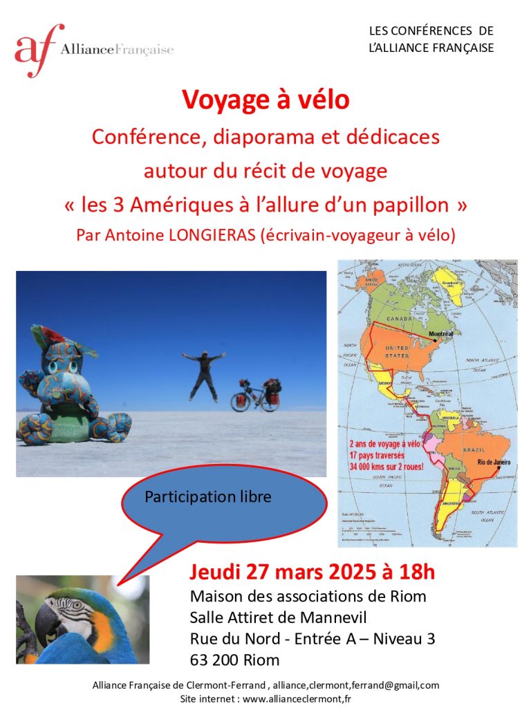 Conférence voyage à vélo