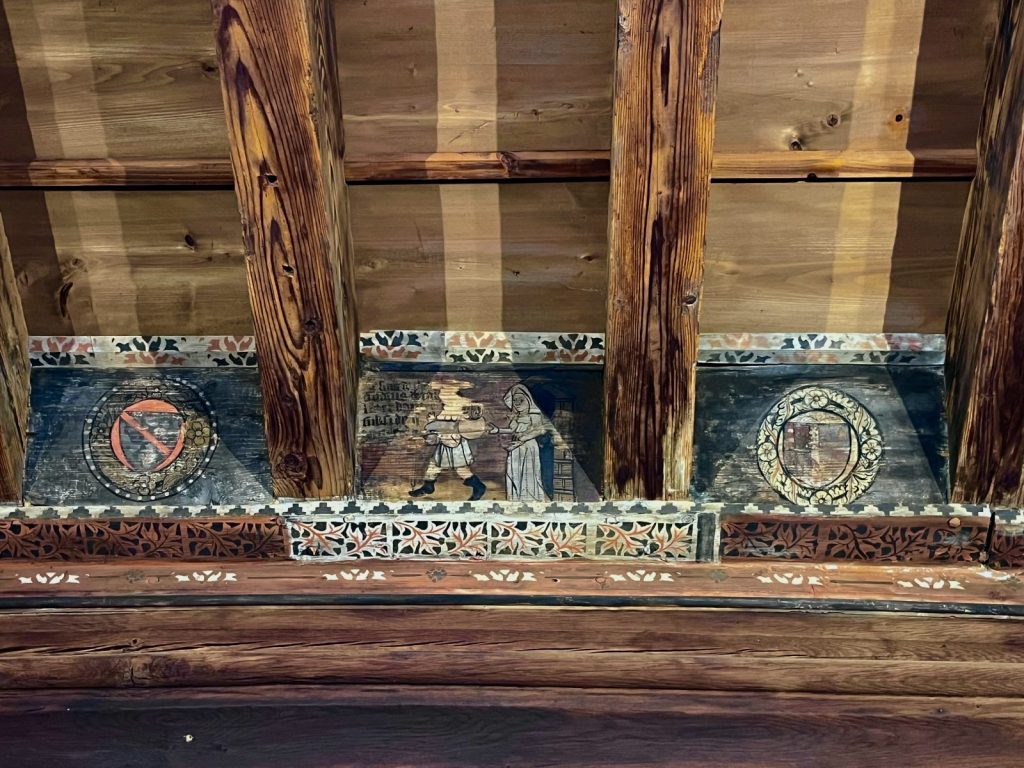 Plafond peint Salle Jeanne d’Arc