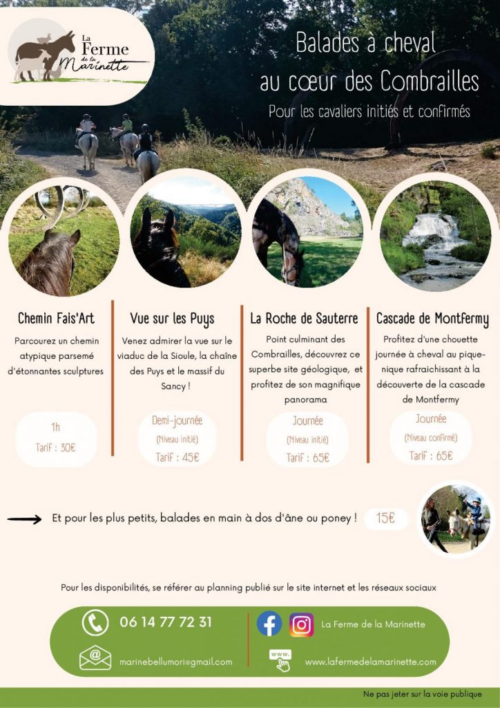 Balade à cheval – La Ferme de la Marinette_Chapdes-Beaufort