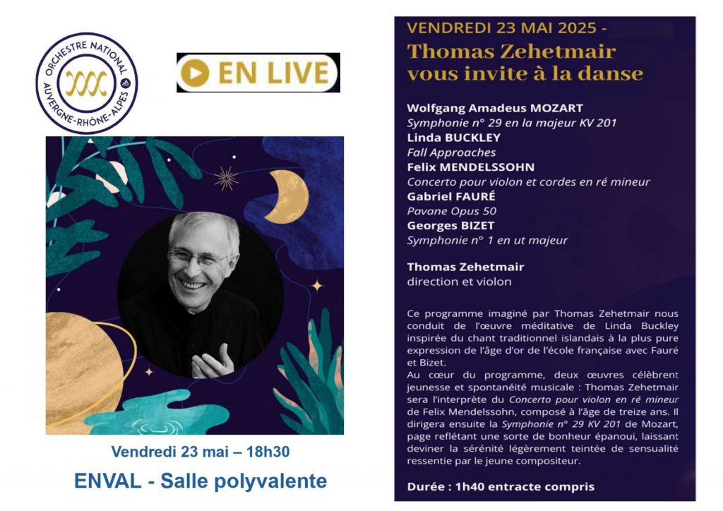 Concert de l’orchestre national Auvergne Rhone Alpes