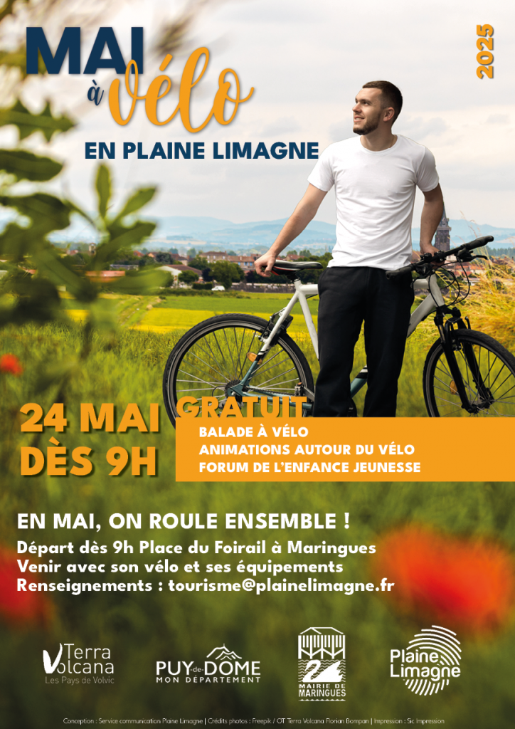 Mai à Vélo en Plaine Limagne