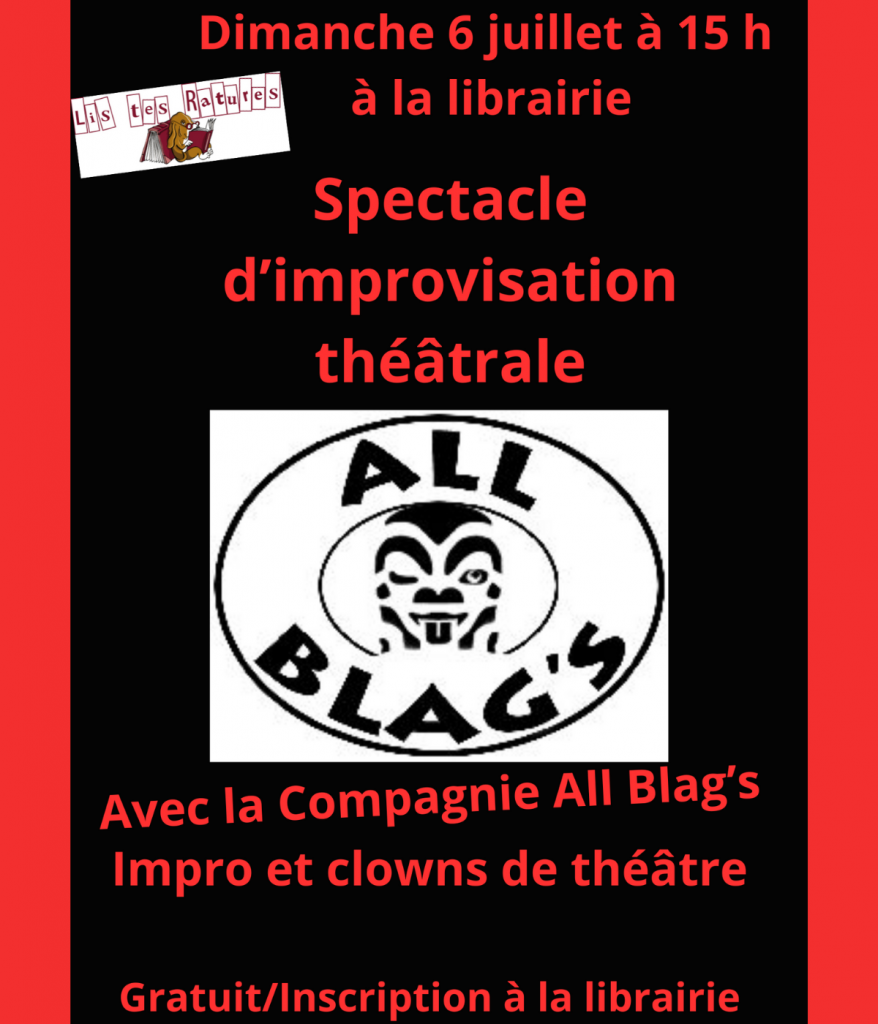 Spectacle d’impro tout public à la librairie