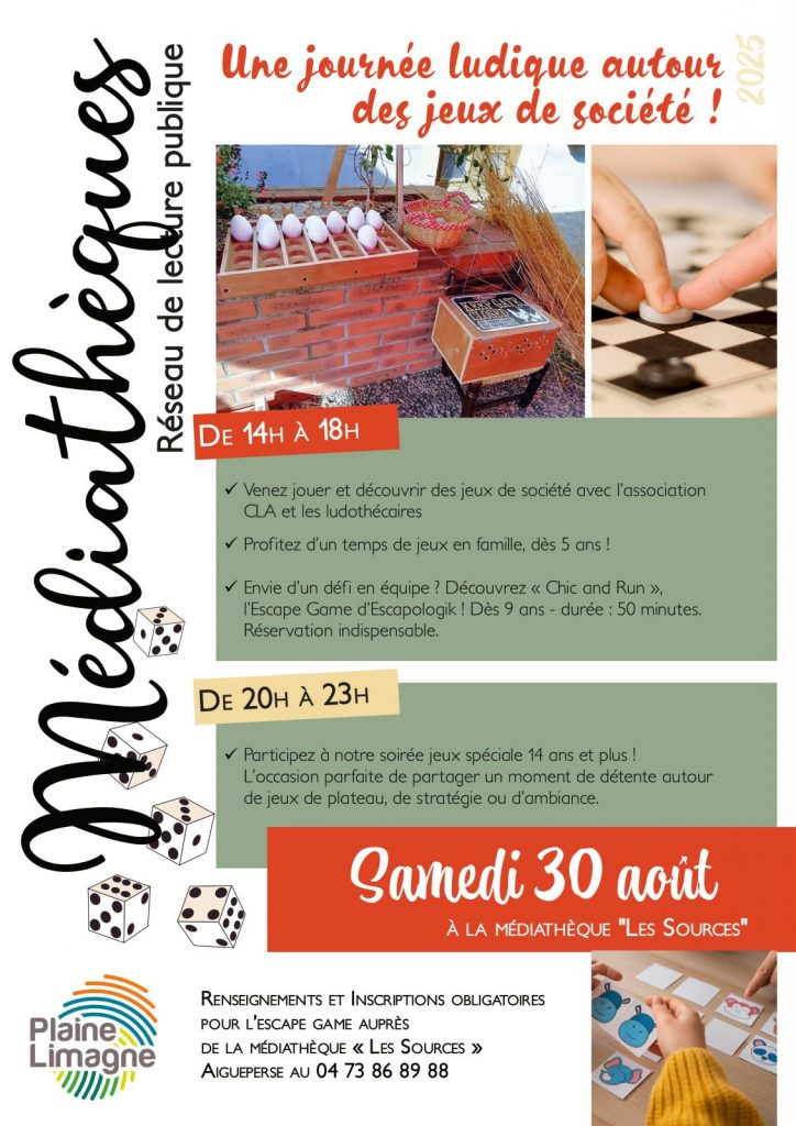 Journée ludique autour des jeux de société !