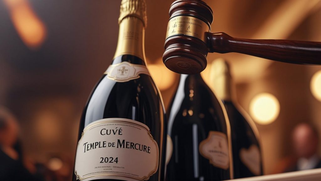 Vente aux enchères de la Cuvée  2024 du Temple de Mercure