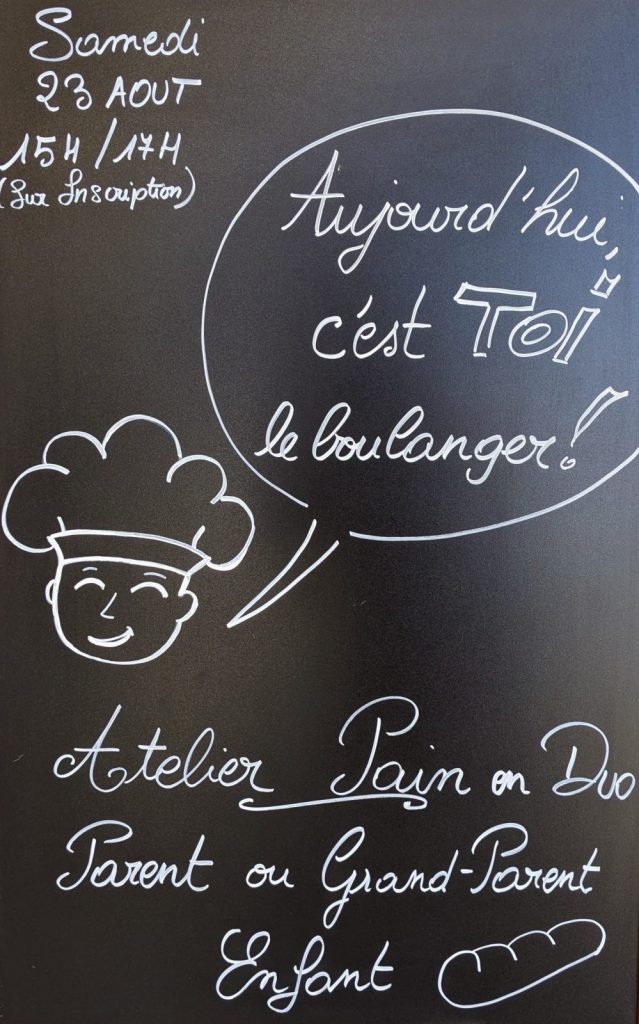 Aujourd’hui, c’est TOI le boulanger