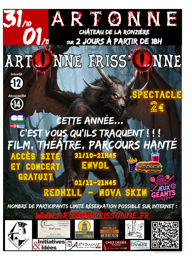 Soirée de l’effroi Artonne Friss’Onne