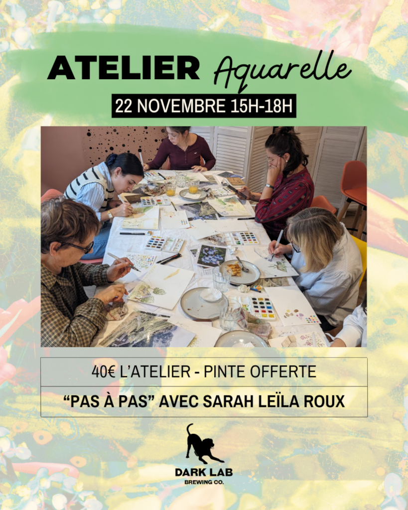 Atelier Aquarelle « Pas à pas » avec Sarah Leila Roux
